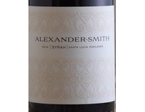 Alexander-Smith (Paraiso Vineyards), Santa Lucia Highlands (Monterey County, California) Syrah 2016