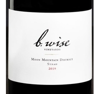 B. Wise Vineyards, Moon Mountain District – Sonoma County (California) Syrah 2019