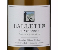 Balletto, Russian River Valley (Sonoma County, California) Chardonnay 2017