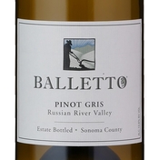 Balletto Vineyards, Russian River Valley (Sonoma County, California) Pinot Gris 2019