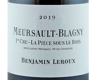 Benjamin Leroux, Meursault-Blagny 1er Cru (Burgundy, France)  2019