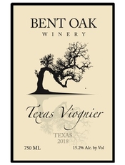 Bent Oak Winery, Texas High Plains (Texas) Viognier 2018