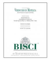 Bisci, Verdicchio di Matelica (Marche, Italy)  2020