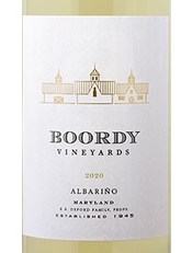 Boordy Vineyards, Frederick County (Maryland) Albariño 2020