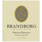 Brandborg Vineyard & Winery, Elkton (Umpqua Valley, Oregon) Riesling 2018