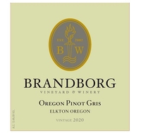 Brandborg Vineyard & Winery, Elkton (Oregon) Pinot Gris 2020