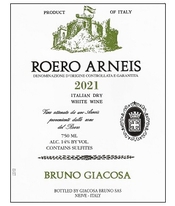 Bruno Giacosa, Roero Arneis DOCG (Piedmont, Italy)  2021