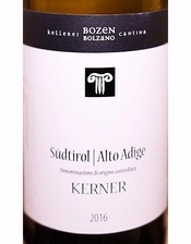 Cantina Bolzano, Alto Adige (Italy) Kerner 2016