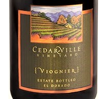 Cedarville Vineyards, El Dorado (Sierra Foothills, California) Viognier 2020