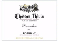 Château Thivin, Brouilly (Beaujolais, Burgundy, France)  2017