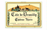 Château Thivin, Côte de Brouilly (Beaujolais, France)  2013