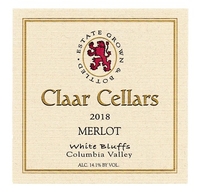 Claar Cellars, White Bluffs (Columbia Valley, Washington) Merlot 2018