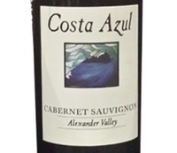 Costa Azul, Alexander Valley (Sonoma County, California) Cabernet Sauvignon 2018