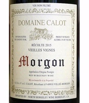 Domaine Calot, Morgon (Beaujolais, France)  2015