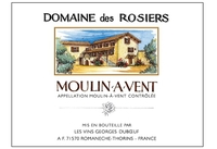 Domaine des Rosiers, Moulin-a-Vent AOC (Beaujolais, France)  2018