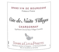 Domaine du Clos des Poulettes, Côtes de Nuits-Villages Blanc (Burgundy, France) Chardonnay 2020