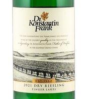 Dr. Konstantin Frank, Finger Lakes (New York) Dry Riesling 2020