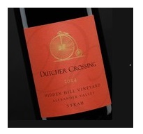 Dutcher Crossing, Alexander Valley (Sonoma County) Syrah 2014