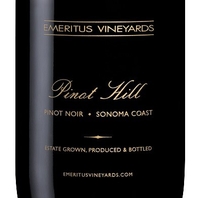 Emeritus Vineyards, Sonoma Coast (Sonoma County, California) Pinot Noir 2019