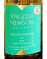 English Newsom Cellars, Texas High Plains (Texas) Viognier 2019