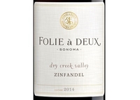 Folie à Deux, Dry Creek Valley (Sonoma County, California) Zinfandel 2014