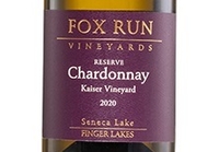 Fox Run Vineyards, Finger Lakes (New York) Chardonnay 2020