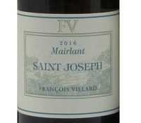 François Villard, Saint-Joseph (Rhône Valley, France)  2016