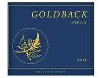 Goldback Wines, Rogue Valley (Oregon) Syrah 2018