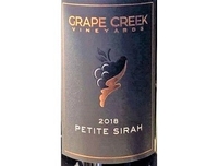 Grape Creek Vineyards, American (United States) Petite Sirah 2018