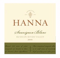 Hanna, Russian River Valley (Sonoma County, California) Sauvignon Blanc 2016