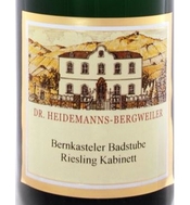 Dr. Heidemanns Bergweiler, Bernkasteler Badstube (Mosel, Germany) Riesling Kabinett 2020