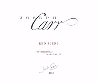 Joseph Carr, Rutherford (Napa Valley, California)  2012