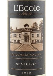 L’Ecole 41, Columbia Valley (Washington) Semillon 2022