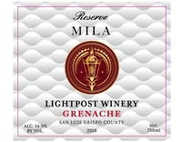 Lightpost Winery, San Luis Obispo County (California) Grenache 2018