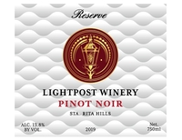 Lightpost Winery, Sta. Rita Hills (Santa Barbara County, California) Pinot Noir 2019