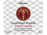 Lightpost Winery, San Luis Obispo County (California) Pinot Noir 2019