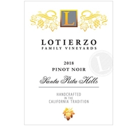 Lotierzo Family Vineyards, Santa Rita Hills (Santa Barbara County, California) Pinot Noir 2018