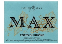 Louis Max, Côtes-du-Rhône (Rhône Valley, France)  2018