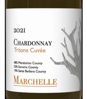 Marchelle, Mendocino, Sonona and Santa Barbara Counties (California) Chardonnay 2021