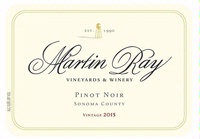 Martin Ray, Sonoma County (California) Pinot Noir 2015