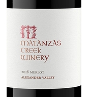 Matanzas Creek Winery, Alexander Valley (Sonoma County, California) Merlot 2018