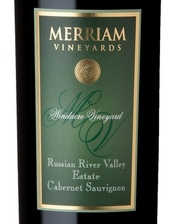 Merriam Vineyard, Russian River Valley (Sonoma County, California) Cabernet Sauvignon 2018