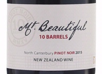 Mt. Beautiful, North Canterbury (New Zealand) Pinot Noir 2015