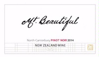 Mt. Beautiful, North Canterbury (New Zealand) Pinot Noir 2014