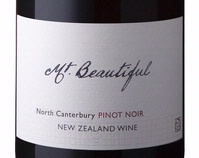 Mt. Beautiful, North Canterbury (New Zealand) Pinot Noir 2016