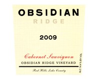 Obsidian Ridge, Red Hills Lake County (Lake County, California) Cabernet Sauvignon 2009