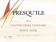 Presqu’Ile, San Luis Obispo County (Central Coast, California) Pinot Noir 2014