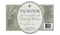 Paumanok Vineyards, North Fork of Long Island (New York) Chenin Blanc 2020