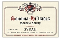 Pax, Sonoma County (California) Syrah 2019