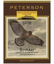 Peterson Winery, Dry Creek Valley (Sonoma County, California) Syrah 2016